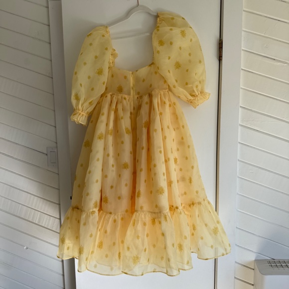 Selkie Yellow Midi Dress - Picture 3 of 6